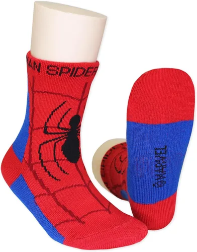 Vista 5 de Super Hero Adventures Spider-Man - Calcetines para niños pequeños, paquete de 6