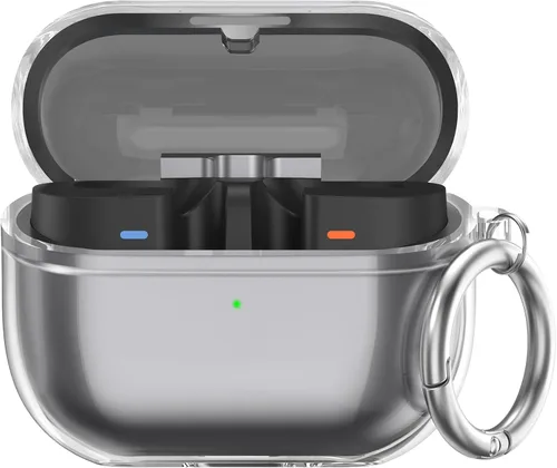 Vista 16 de AhaStyle Compatible con Samsung Galaxy Buds FE/S2 Pro/S2/Live Funda transparente [Anti-amarillamiento] (transparente)