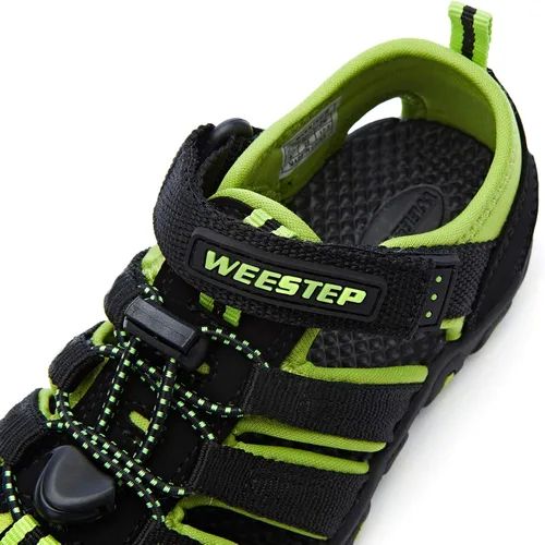 Vista 5 de Weestep Sandalias de senderismo para la playa con punta cerrada para niños y niñas
