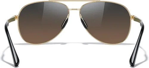 Vista 4 de MERRY'S Lentes de sol de aviador para hombres y mujeres, lentes polarizados para conducir, lentes espejados, protección UV 400, 2.283 in
