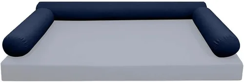 Vista 2 de *Solo funda* Funda de almohada estilo 6 individual XL tamaño 78 x 8 pulgadas con borde de cuchillo AD101