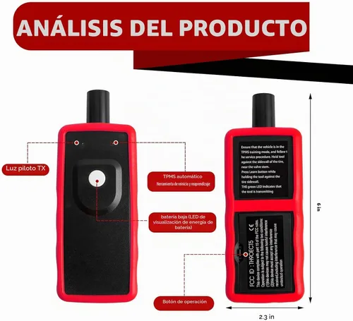 Vista 2 de Herramienta de Recuperación TPMS, Herramienta de Activación del Sensor de Presión de Neumáticos, EL-50449 TPMS Compatible con Ford/Lincoln/Mercury