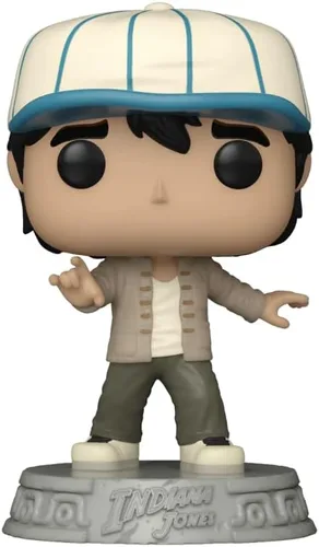 Vista 2 de Funko POP Indiana Jones Short Round Summer Convention Exclusive 1421 con funda protectora