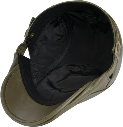 Vista 25 de VOBOOM Gorra de hiedra de cuero genuino ajustable para hombres y mujeres