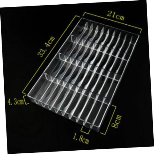 Vista 2 de Elegante organizador de almacenamiento de maquillaje acrílico 40 ranuras para sombra de ojos Blush caja de almacenamiento de acrílico grande