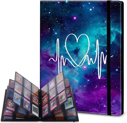 Vista 18 de Rossy Carpeta de tarjetas con 4 bolsillos, carpeta de tarjetas intercambiables, álbum de colección de tarjetas, para 160 tarjetas de carga lateral