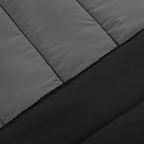 Vista 6 de Utopia Bedding - Juego de edredón reversible para todas las estaciones en negro y gris con 2 fundas de almohada, juego de ropa de cama de microfibra