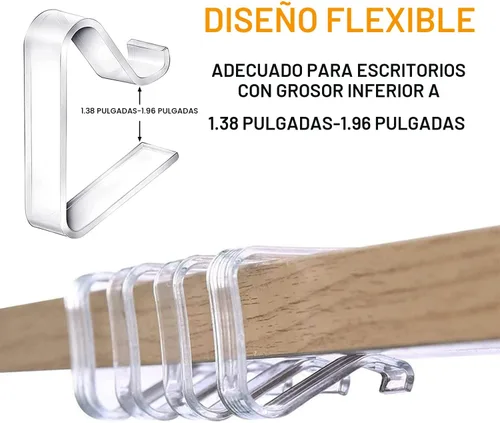 Vista 3 de 48 clips transparentes para mantel, clips de plástico para mantel de mesa, resistentes al viento, soporte para mantel de Navidad, hogar, boda