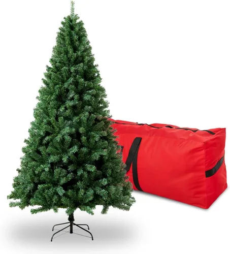 Vista 11 de Black Christmas Tree 4FT Small Halloween Tree Artificial Holiday Xmas Tree with 450 PVC Branch Tips & Foldable Metal Stand for Home, Office, Party