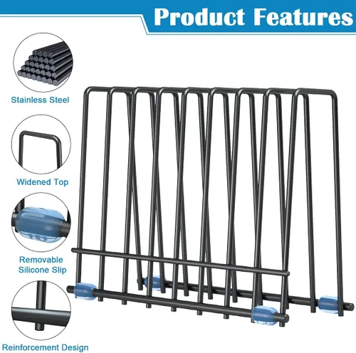 Vista 2 de Estante de bolsas de almacenamiento reutilizables, soporte inoxidable para bolsas de almacenamiento reutilizables, soporte de secado para bolsas