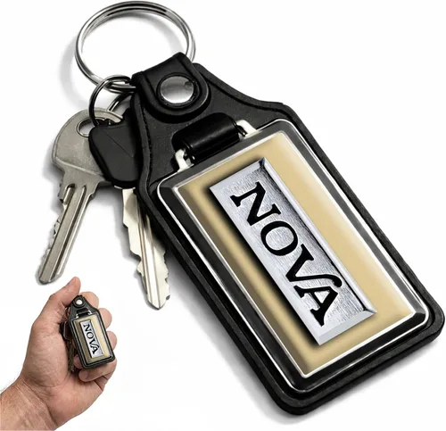 Vista 65 de Brotherhood Car Key Chain for Nova - Classic Models Keychain for Men and Blanco antiguo - Personalizado 1975
