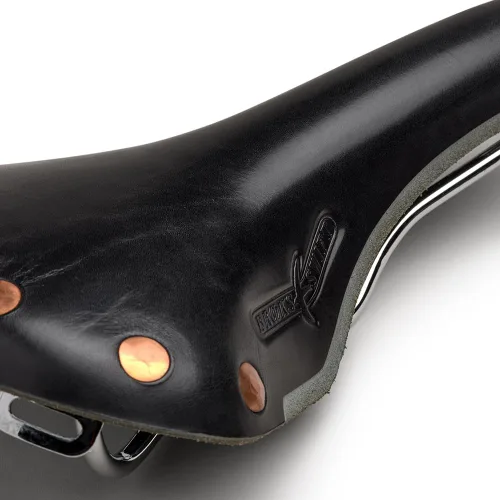 Vista 4 de Brooks England Swift, Racing Leather Saddle with Hand-Hammered Copper Rivets