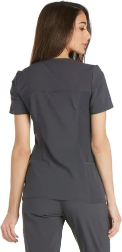 Vista 2 de Cherokee Camiseta quirúrgica de punto iflex con cuello en V para mujer