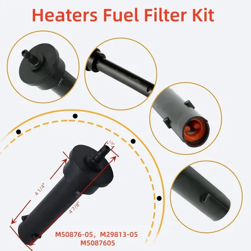Vista 3 de Kit de Reemplazo de Filtro de Combustible M50876-05 Compatible con Reddy, Master, Remington, Desa Calentador de Querosén (Set de 2)