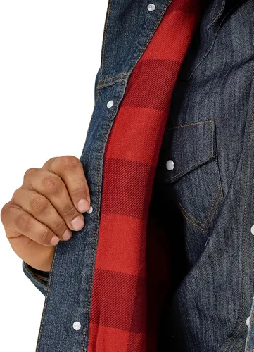 Vista 5 de Wrangler mens Cowboy Cut Western Lined Denim Jacket