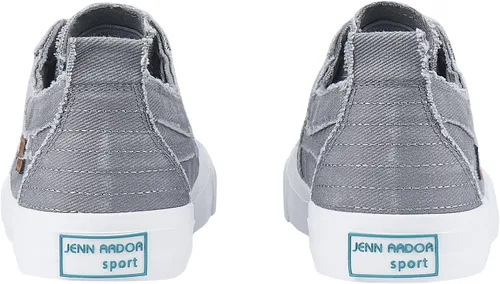 Vista 6 de JENN ARDOR Tenis de moda para mujer, bajos, hechos de tela sin cordones, fáciles de poner