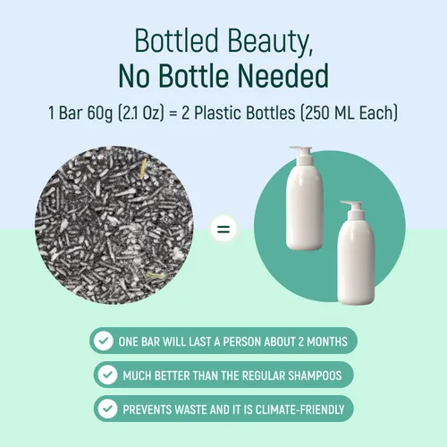 Vista 6 de Jabón para el cabello con efecto barra de champú sólido y acondicionador, barras de champú 100% orgánicas para cabello con todos los aceites