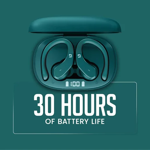 Vista 6 de Back Bay Audio - Auriculares inalámbricos Bluetooth para corredores de Back Bay Audio, con gancho para colocar sobre la oreja, graves profundos