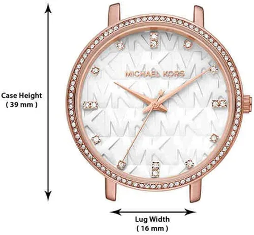 Vista 4 de Michael Kors Pyper - Reloj de acero inoxidable con tres manecillas
