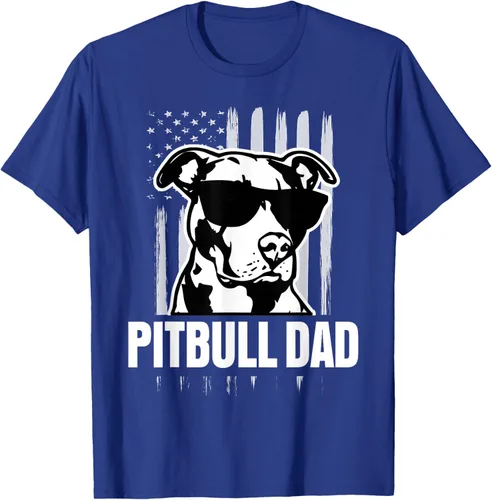 Vista 16 de Pitbull Dad - Camiseta para hombre con orgullo American Pit Bull Dog, Negro, S