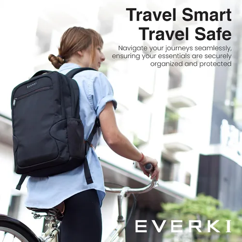 Vista 2 de EVERKI Studio Slim Business Professional - Mochila para laptop MacBook Pro 15 de 14.1 pulgadas, ligera, para hombres o mujeres (EKP118), color negro