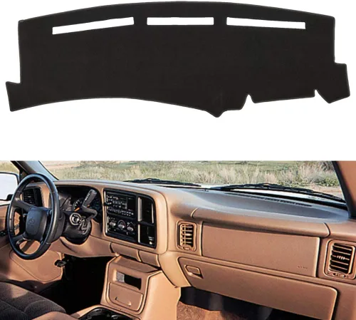 Vista 7 de Cubierta de salpicadero para Chevrolet Silverado 1500 2500 3500 1999-2006 Avalanche Chevy Tahoe Suburban GMC Sierra Yukon cubierta de tablero Beige