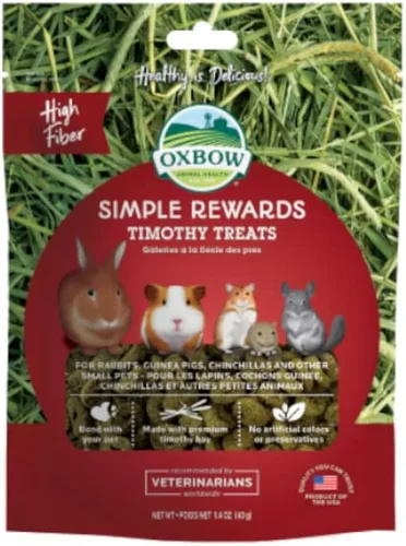 Vista 2 de Oxbow Simple Rewards Treats (3 unidades) - Animales pequeños Timothy 1.4 oz