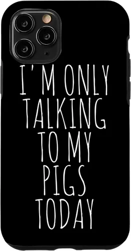 Vista 10 de iPhone 14 I'm Only Talking To My Pigs Today Case
