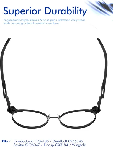 Vista 5 de SAUCER Almohadillas de repuesto para Oakley Conductor 6 OO4106 Conductor 8 OO4107 Sunglass