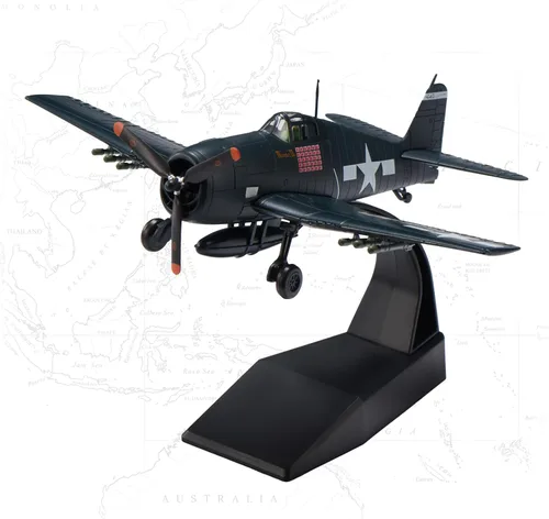 Vista 17 de B-17 Flying Fortress - Aviones fundidos a presión a escala 1/144, modelo de avión de metal pesado para coleccionista, entusiasta de la aviación