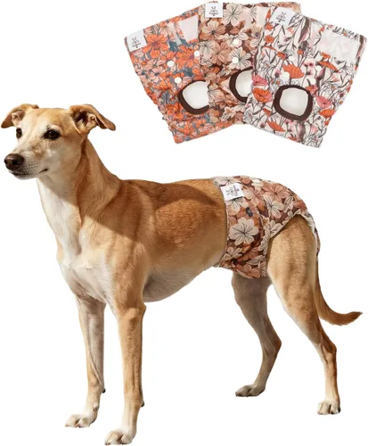Vista 12 de CuteBone - Pañales para perras, paquete de 3 unidades para perritos, talla XS, D14XS
