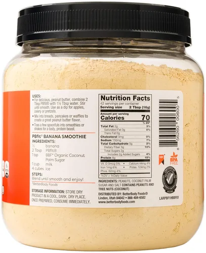 Vista 3 de PBFIT, Mantequilla de maní en polvo, 24 oz. (3 unidades)