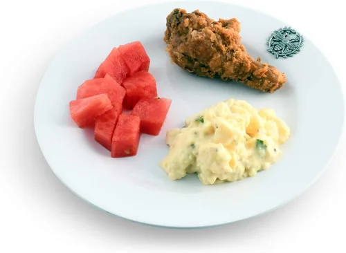 Vista 2 de Arthur Court Abeja de peltre de 4 piezas en plato de melamina pesado y duradero, para uso en interiores y exteriores, fiesta y uso diario, vajilla
