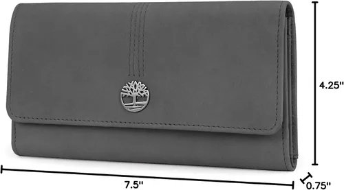 Vista 11 de Timberland - Cartera de piel con solapa RFID para mujer, Rojo, talla única