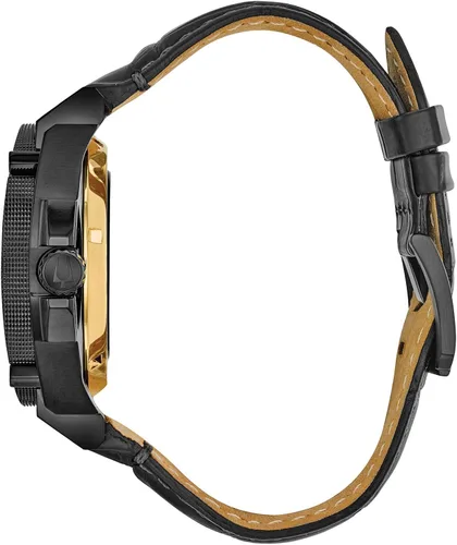 Vista 4 de Bulova 98B293 Grammy - Reloj analógico de cuarzo negro para hombre, Negro -, Cronógrafo