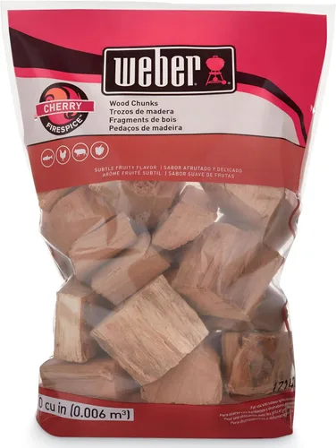 Vista 12 de Weber Trozos de madera de mezquite, para asar y ahumar, 4 libras.