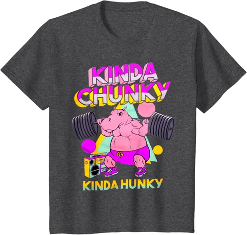 Vista 26 de Kinda Chunky Kinda Hunky, camiseta de gimnasio para culturismo, Negro