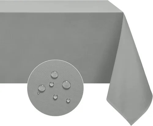 Vista 20 de Softalker - Mantel rectangular, impermeable y resistente a las manchas, mantel cuadrado de tela sin arrugas, lavable, cubierta de mesa de poliéster