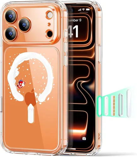 Vista 30 de ESR Funda para iPhone 14 Plus, compatible con MagSafe, protección de grado militar a prueba de golpes, resistente al amarillamiento, funda magnética