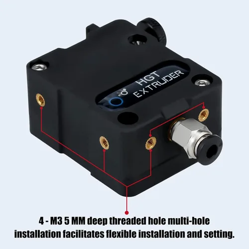 Vista 3 de Super Light Actualizado Acero endurecido Engranajes dobles HGT extrusora universal Bowden Direct Drive Compatible con NEMA14 36MM Ender 3 V2 PRO 5