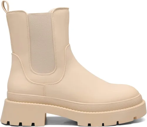 Vista 2 de DREAM PAIRS Botas de plataforma Chelsea para mujer
