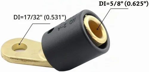 Vista 2 de WeldingCity Cable de soldadura Adaptador de conector de terminal hembra 2-AF Perno roscado a Tweco/Lenco macho 2-MPC/4-MPC/LC-40/LC-40HD