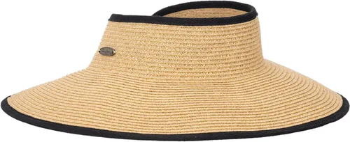 Vista 12 de Panama Jack Sombreros de sol para mujer - Pajita trenzada de papel, estilos surtidos Visera solar enrollable natural