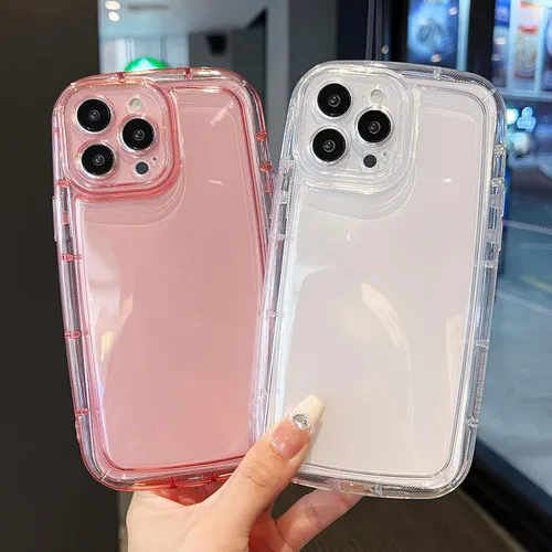 Vista 5 de Funda transparente, compatible con iPhone 13 Pro Max, funda protectora de silicona, delgada, a prueba de golpes, flexible, para mujeres y niñas