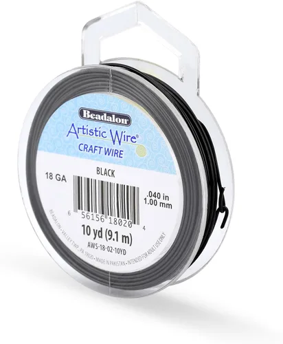Vista 169 de Artistic Wire, Alambre de cobre de color chapado en plata de calibre 18, resistente al deslustre, amatista, 20 pies