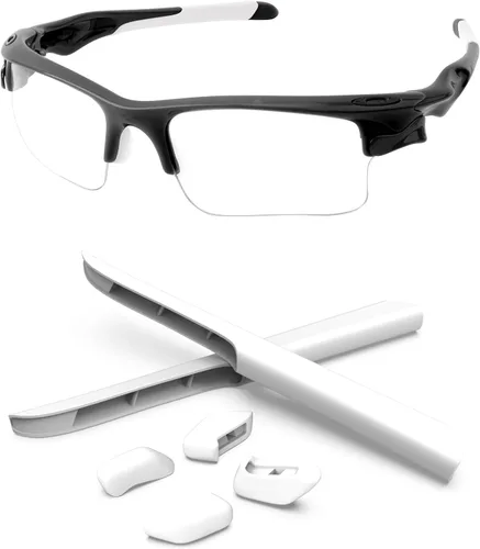 Vista 24 de Piezas de nariz de repuesto y calcetines de oreja Kits de goma para Oakley Fast Jacket OO9097/Fast Jacket XL OO9156 Negro