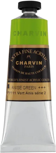 Vista 84 de Charvin Pintura acrílica profesional extrafina – verde absenta, tubo de 2.1 fl oz, pigmentos de triple fresado, resistente a la luz, pinturas