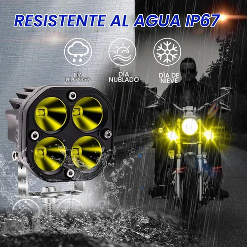 Vista 3 de Ourbest Luces puntuales, luces de cubo de conducción de 3 pulgadas para todoterreno (C, 3 pulgadas)