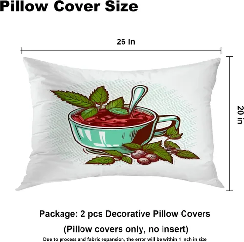 Vista 183 de Batmerry Autumn Pumpkin Templeton Throw Pillow Covers, Green Leaves Paths Forests Decorative Pillow Covers Digital Printing Blended for Couch Sofa