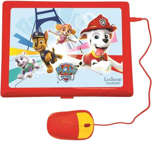 Vista 3 de LEXiBOOK Paw Patrol - Laptop Educativa y Bilingüe Español/Inglés - Juguete para Niños (Niños y Niñas) 124 Actividades, Aprende Juega Juegos y Música